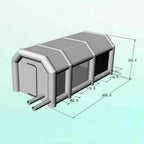 TFCFL Inflatable Paint Booth 20x10x8ft Inflatable Spray Booth for Portable Car Paint Booth for Car Parking Tent Workstation