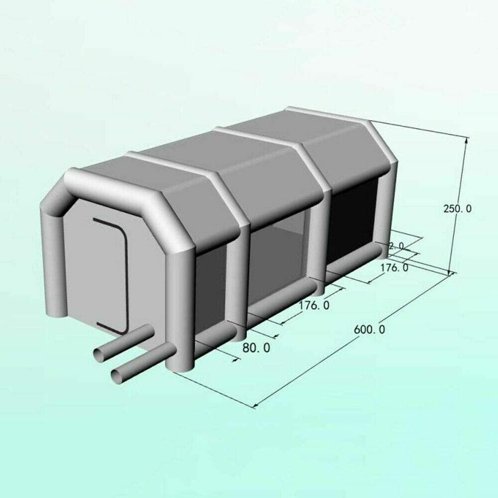 TFCFL Inflatable Paint Booth 20x10x8ft Inflatable Spray Booth for Portable Car Paint Booth for Car Parking Tent Workstation