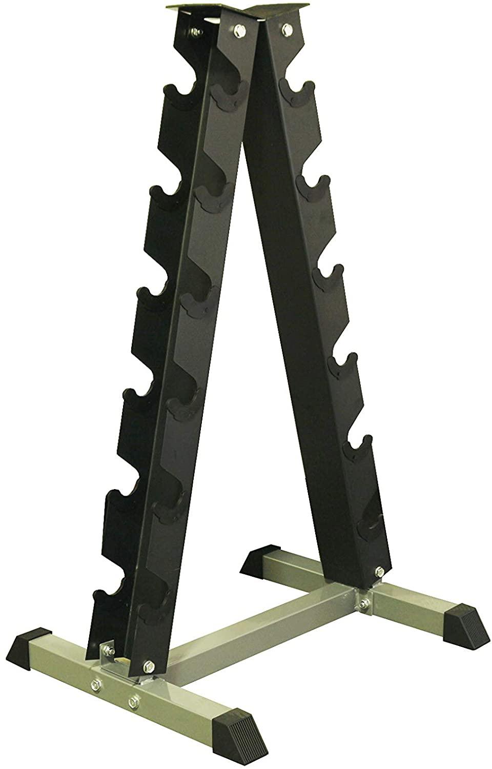 Amber Fight Gear A-Frame Dumbbell Rack Stand Heavy Duty 6-Tier Weight Rack for Dumbbells Hand Weights StoraStand for Home or Gym
