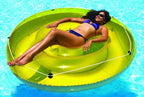 Swimline 9050 72" Swimming Pool Sun Tan Lounger Island Float Inflatables, 6-Pack