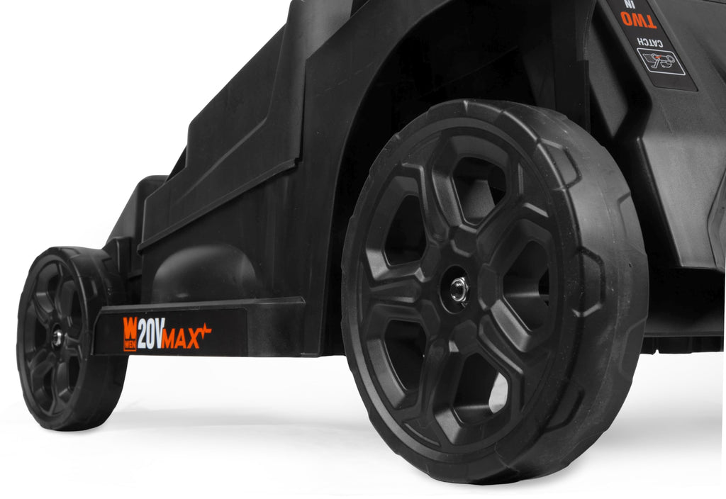 20V Max 2-in-1 19-Inch Cordless Brushless Lawn Mower and Mulcher with Two 5Ah Batteries and Dual Port Charger (20839)