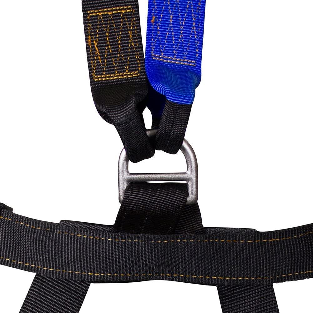 Fusion Climb Pegasus Lite Half Body Reinforced Lanyard Zipline Harness 23kN M-XL Black Blue