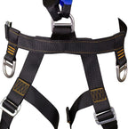 Fusion Climb Pegasus Lite Half Body Reinforced Lanyard Zipline Harness 23kN M-XL Black Blue