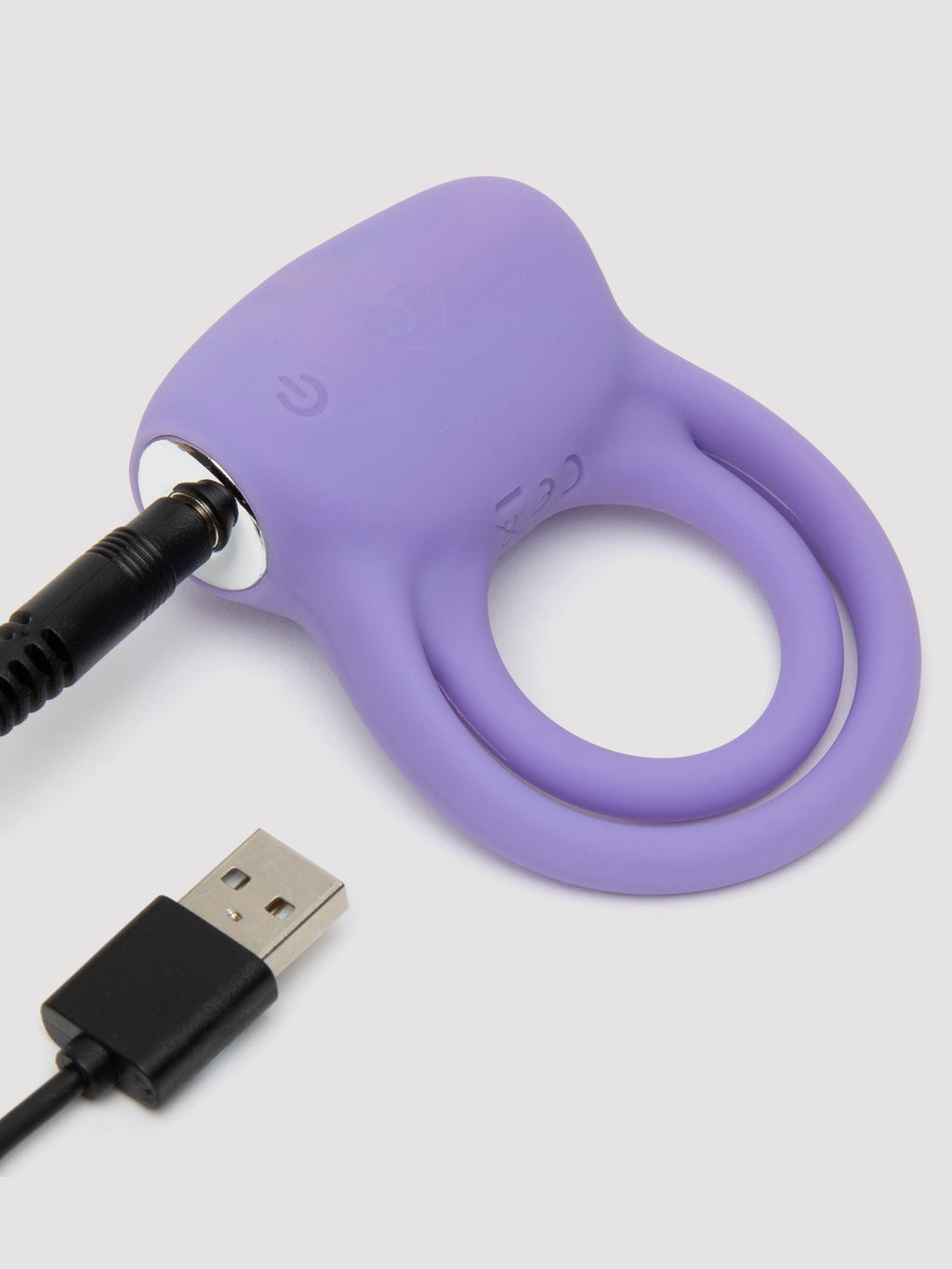 Lovehoney Luxury 12 Function Rechargeable Silicone Love Ring, Purple