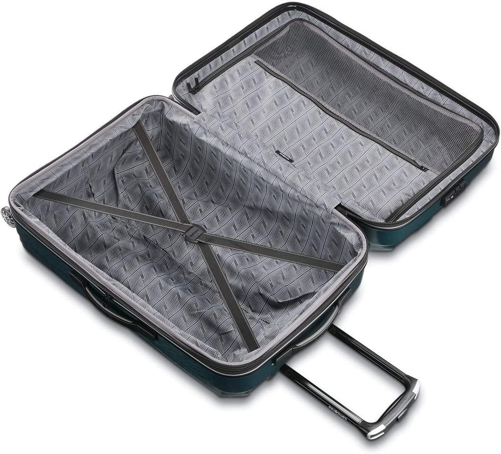 Centric 2 Hardside Expandable Luggage with Spinner Wheels, Emerald Green, Checked-Large 28-Inch
