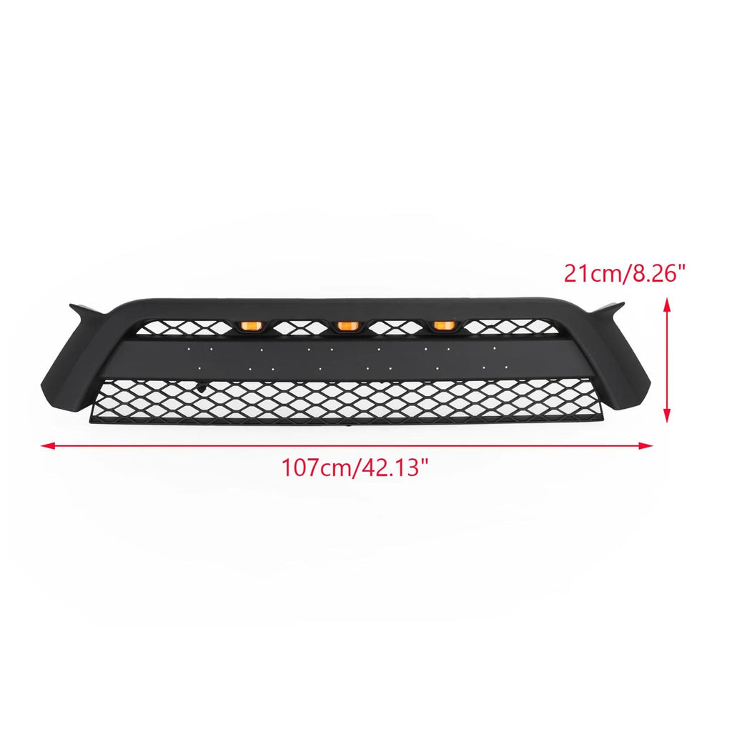 2010-2013 4Runner TRD Pro Style Front Bumper Grille Matte Black Grill Generic