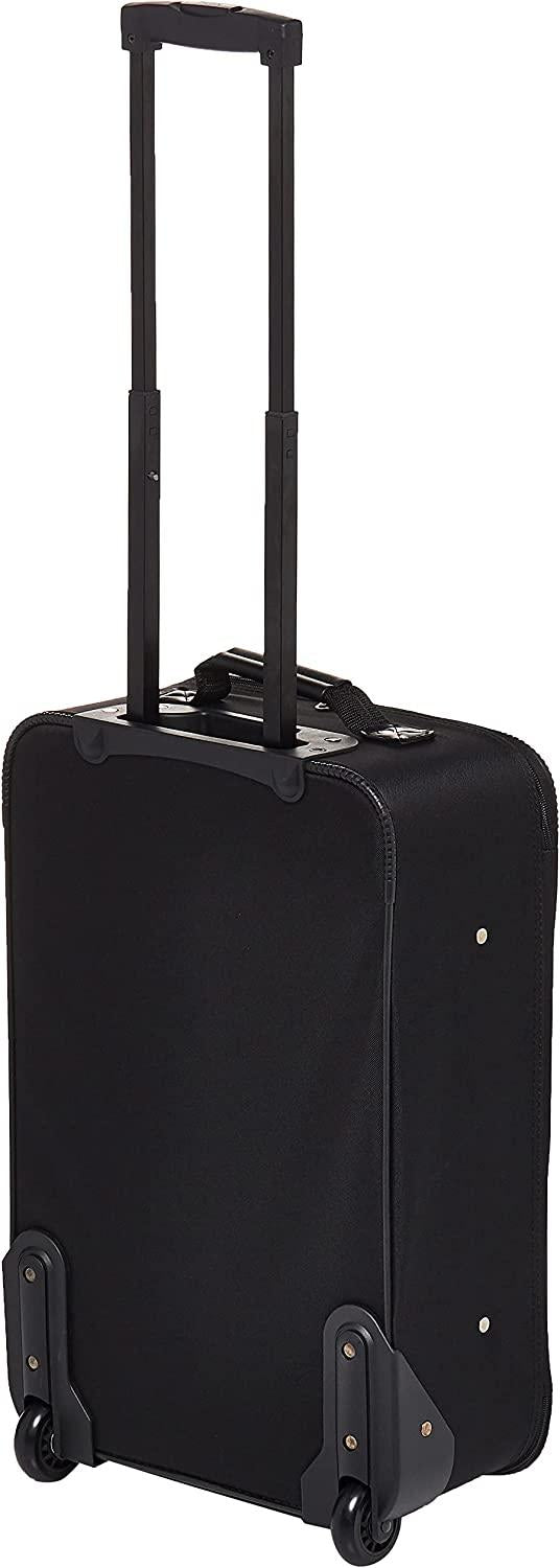 Fieldbrook XLT Softside Upright Luggage, Black, 4-Piece Set (BB/DF/21/25)