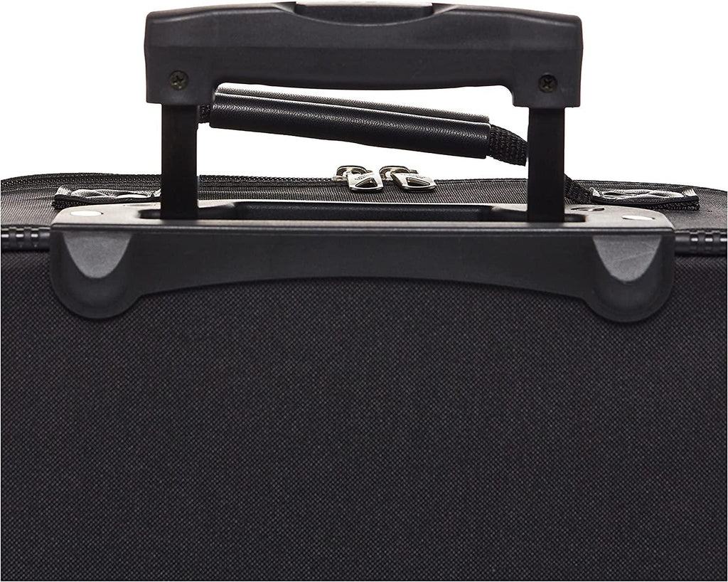 Fieldbrook XLT Softside Upright Luggage, Black, 4-Piece Set (BB/DF/21/25)