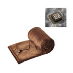 Electric blanket, heating blanket, machine washable, 5V USB portable electric blanket, intelligent fast heating thermostat -(160*80cm)Coffee color