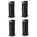 Lifesmart 2 Element Quartz Infrared Portable Tower Heater and Fan (4 Pack)