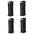 Lifesmart 2 Element Quartz Infrared Portable Tower Heater and Fan (4 Pack)