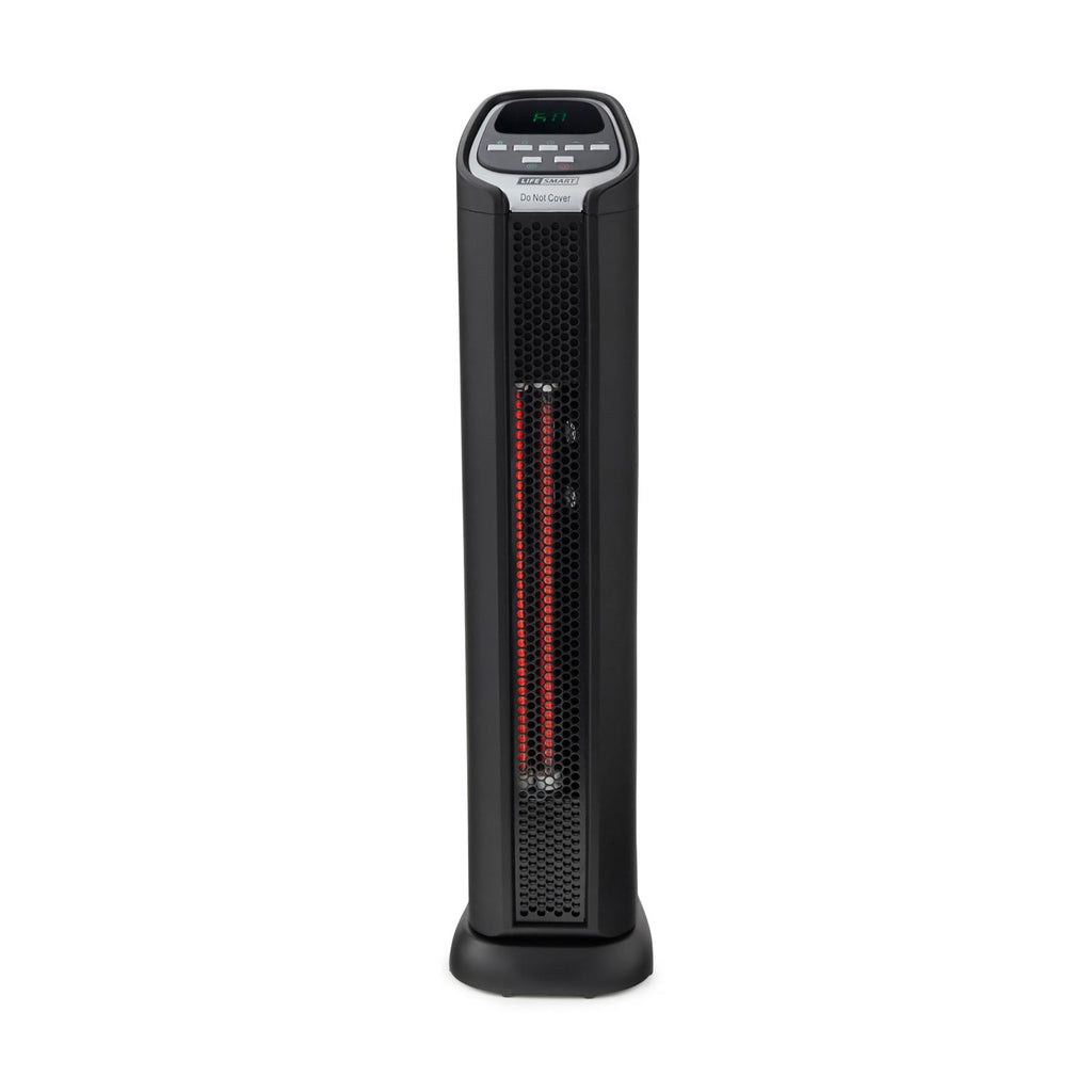 Lifesmart 2 Element Quartz Infrared Portable Tower Heater and Fan (4 Pack)