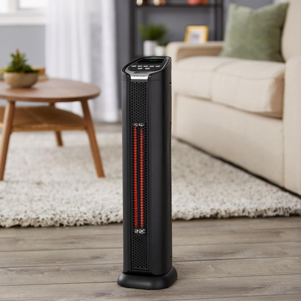 Lifesmart 2 Element Quartz Infrared Portable Tower Heater and Fan (3 Pack)