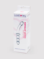 Lovehoney Ribbed G-Spot Sensual Glass Dildo, Clear