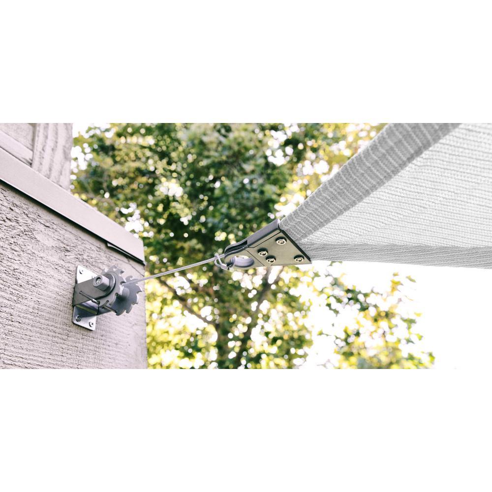 16 ft. x 12 ft. 260 GSM Reinforced (Super Ring) BeiRectangle Sun Shade Sail