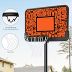 MaxKare 44inch Portable Basketball Hoop 7 FT 6 in 10 FT  Height Adjustable,  Basketball Goal System Outdoor Basketball Equipment with Strong Base