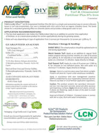 n-ext liquid lawn and yard fertilizer soil activator by greene county fertilizer - 4 gallons - 7-0-0 greeneeffect - liquid d-thatch - liquid aeration air8 - root growth stimulant (rgs)