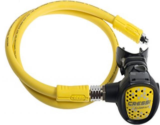 Cressi Octopus XS-Compact, Light and Flexible Octopus for Scuba Diving, Made in Italy