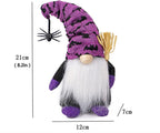 Halloween Doll 2-Piece Set Cute Decoration Toys Pumpkin Makeover Costume Figurine Party Children Present Souvenir Festival Christmas Celebration Photography Props (A+B)