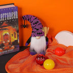 Halloween Doll 2-Piece Set Cute Decoration Toys Pumpkin Makeover Costume Figurine Party Children Present Souvenir Festival Christmas Celebration Photography Props (A+B)