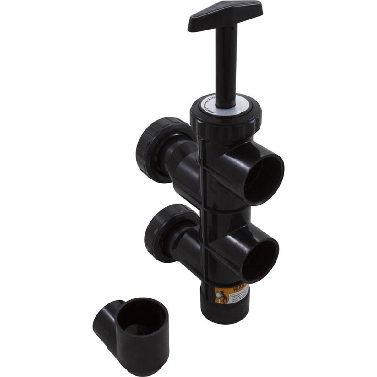 Custom Molded Products Push Pull Valve, CMP H Style, 2", Sand, Black
