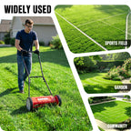 Push Reel Lawn Mower 23" with 5-Blade Cutting System for Lawn Care | Manual Lawn Mower with 4 Adjustable Cutting Heights, Sponge-Wrapped Handle, Tool-Assembly, Reel Mowers for Garden, Yard