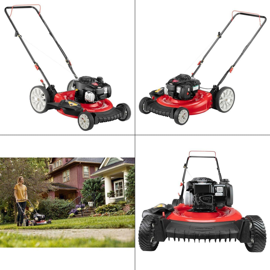 21 in. 140 cc 500e series briggs & stratton gas walk behind push mower with