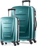Winfield 2 Hardside Luggage with Spinner Wheels, Cactus Green, 2-Piece Set (20/24)
