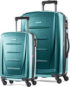 Winfield 2 Hardside Luggage with Spinner Wheels, Cactus Green, 2-Piece Set (20/24)