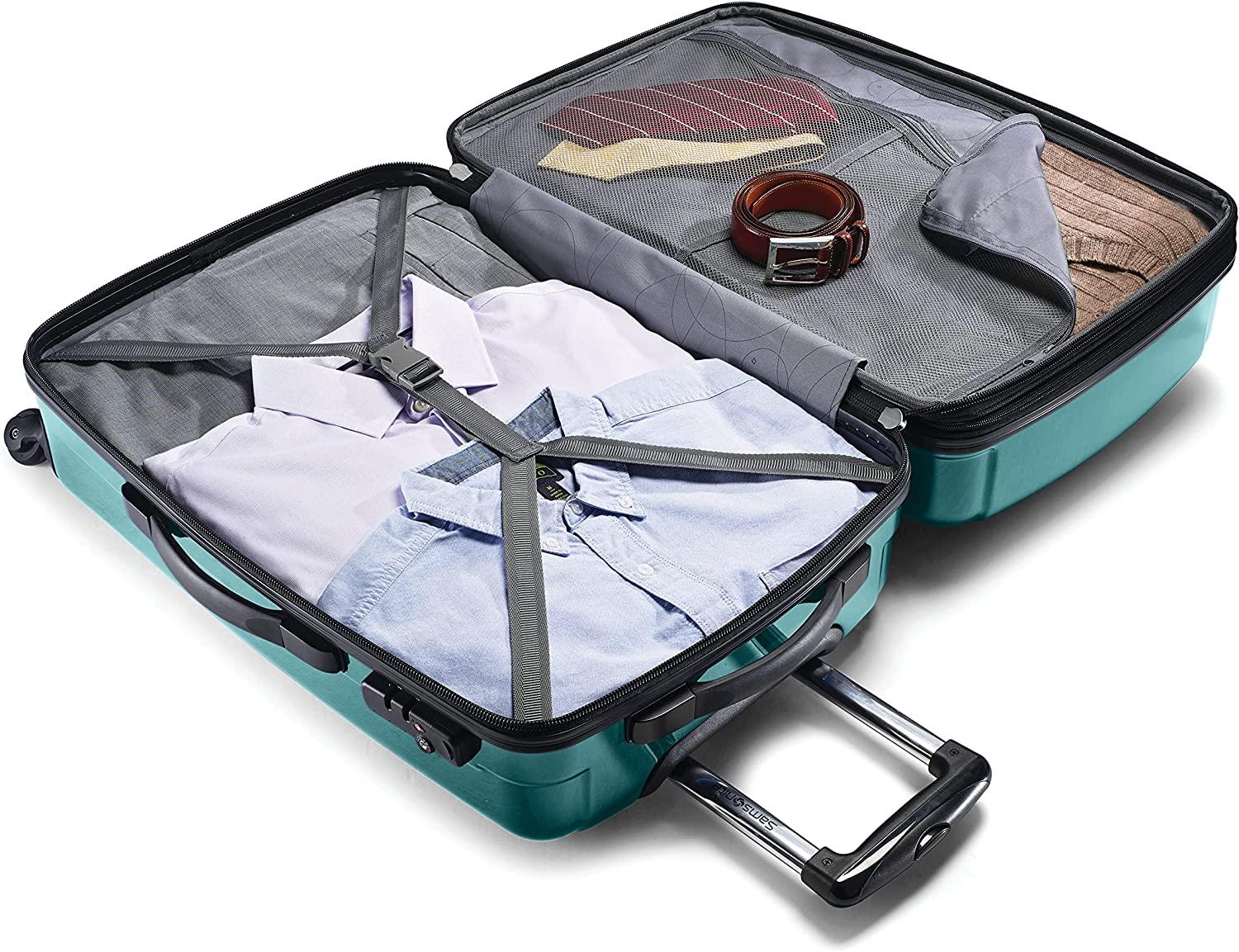 Winfield 2 Hardside Luggage with Spinner Wheels, Cactus Green, 2-Piece Set (20/24)