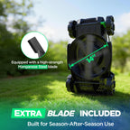 14" Cordless Lawn Mower, 20V Lightweight Push Mower with 2×5.0Ah Battery, Ultra-Quiet Motor for Small Yards, Lawn Care, Backyard Maintenance