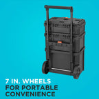 beyond by   BDST60500APB Stackable StoraSystem - 3 Piece Set (Small, Deep Toolbox, and Rolling Tote)