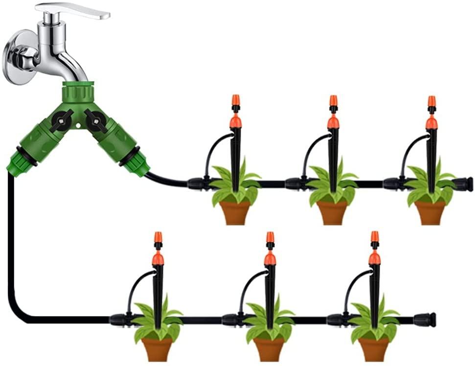 BBGS Micro Flow Drip Watering Irrigation System, DIY Patio Plant Self Watering Kit, Sprinkler for Garden Landscape, Flower Bed Patio, Greenhouse, Plants (Color : Style 3)