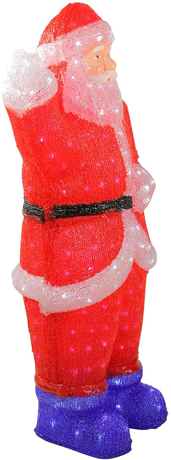 Northlight 3' Red Lighted Commercial Grade Santa Claus Christmas Display Decoration