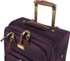 er Luggage Collection - Lightweight 28 Inch Expandable Softside Suitcase - Durable Rolling 4-Spinner Wheels Checked Bag (Shadow Purple) (Shadow Purple)