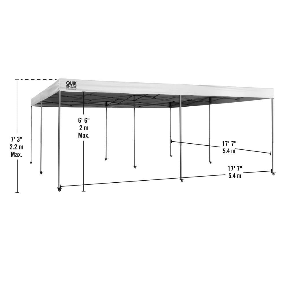 C289 17 ft. x 17 ft. White Straight Leg Canopy