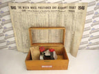 1946 WILCO - WHEEL ALIGNMENT POSITIONER w/TOOL CASE & CHART, 70+ YRS OLD