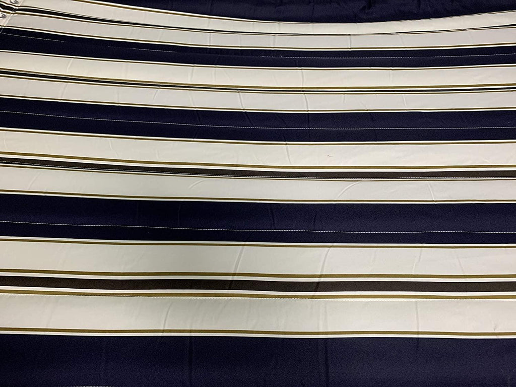 petra leisure 14 ft. wooden arc hammock stand + deluxe quilted double padded hammock bed w/pillow. 2 person bed. 450 lb capacity(coffee stain/elegant blue stripe)