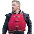 Corrazina Chest Armour in Red, size: Large | Leather by Medieval Collectibles