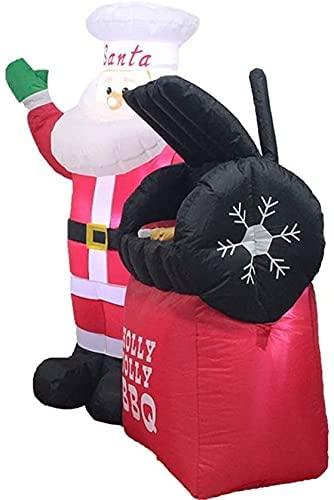 ZXYDD Christmas Decoration Supplies 1. 5 Meters Santa Oven Inflatable Inflatable Holiday Festive Props Christmas Ornament