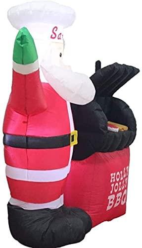 ZXYDD Christmas Decoration Supplies 1. 5 Meters Santa Oven Inflatable Inflatable Holiday Festive Props Christmas Ornament