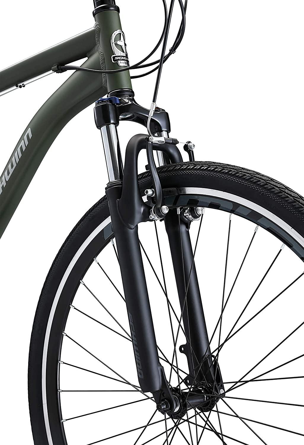 Schwinn GTX 1.0 Comfort Adult Hybrid Bike, Dual Sport Bicycle, 20-Inch Aluminum Frame, Green