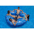 INTERNATIONAL LEISURE PROD INC International Leisure Blue/White Plastic Inflatable Floating Lounger