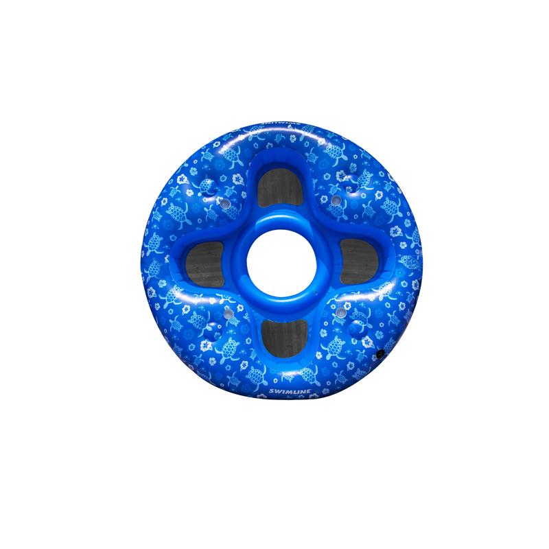 INTERNATIONAL LEISURE PROD INC International Leisure Blue/White Plastic Inflatable Floating Lounger