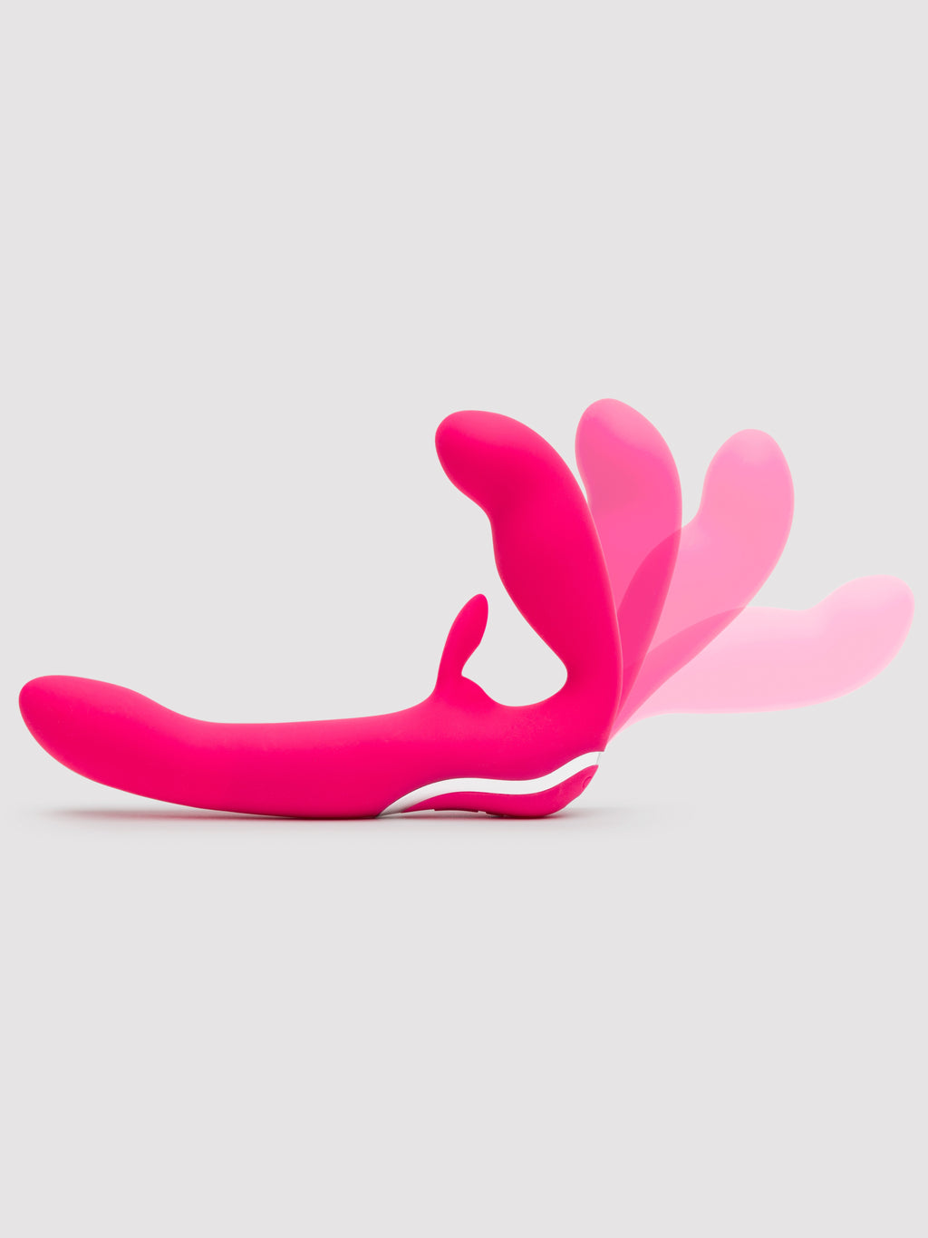 Happy Rabbit Rechargeable Vibrating Strapless Strap-On, Pink