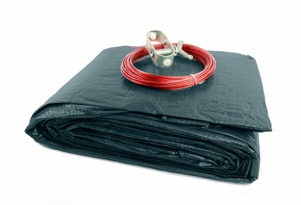 oval deluxe reversible above-ground swimming pool winter cover (various sizes)