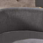 Christopher Knight Home Cassie Oval Charcoal &amp; Light Grey Fabric Dog Sofa