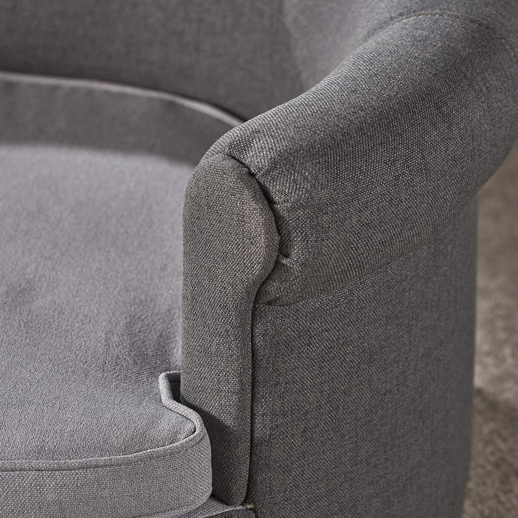 Christopher Knight Home Cassie Oval Charcoal &amp; Light Grey Fabric Dog Sofa