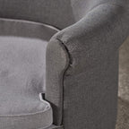 Christopher Knight Home Cassie Oval Charcoal &amp; Light Grey Fabric Dog Sofa