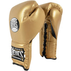 Cleto Reyes Traditional Lace Up Training Boxing Gloves - 12 oz. - Solid Gold